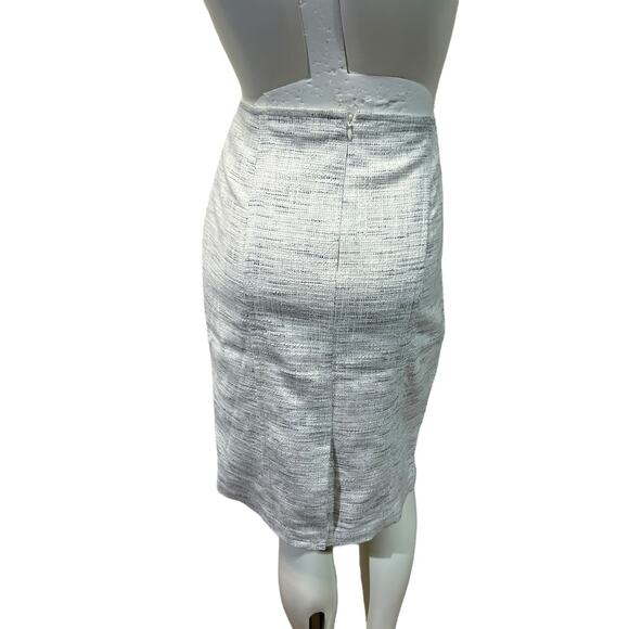 NWT Ann Taylor White & Blue Woven Skirt, Size 12 – Workwear or Casual Summer - Picture 5 of 9